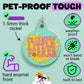 Funny Dog Charm & Pet ID Tag - Friendly Little F*cker: Collar Charm (blank backside) / Small 1"