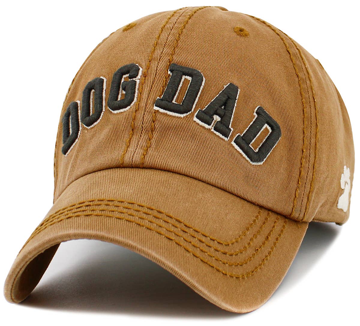 Dog Dad Washed Vintage Ballcap: DGY