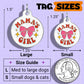 Cute Dog Charm & Pet ID Tag Accessory  - Mama's Girl: Collar Charm (blank backside) / Small 1"