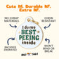 Funny Dog Tag Charm & Pet ID - I Do my Best Peeing Inside: Small / Charm