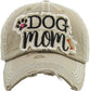 DOG MOM WASHED VINTAGE BALLCAP: STN
