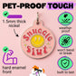 Funny Dog Tag & Pet ID Collar Charm - Snuggle Slut *Pink: Collar Charm (blank backside) / Small 1"