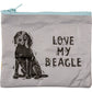 Love My Beagle Zipper Wallet