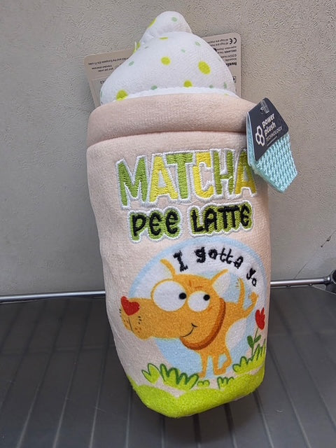 Matcha Pee Latte Plush Dog Toy