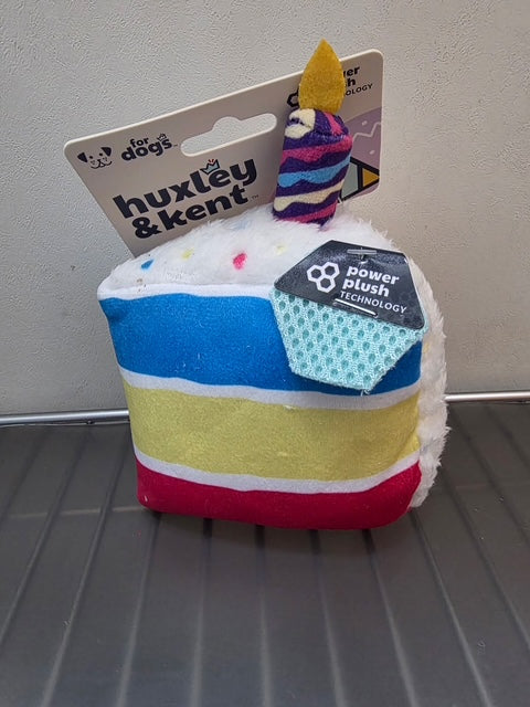 Large Birthday Cake Plush Dog Toy