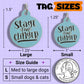 Funny Dog Charm & Pet ID Tag - Stage 5 Clinger *Blue: Small / Collar Charm (Blank Backside)