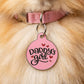 Cute Dog Collar Charm & Pet ID Accessory - Daddy's Girl: Collar Charm (blank backside) / Small 1"