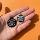 Funny Dog Tag Collar Charm & Pet ID - Mom is my Main Bitch: Small / Collar Charm (Blank Backside)