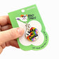 Funny Dog Charm & Pet ID Tag - I Bark at Cunts *Rainbow: Small 1" / Collar Charm (Blank Backside)