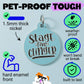 Funny Dog Charm & Pet ID Tag - Stage 5 Clinger *Blue: Small / Collar Charm (Blank Backside)