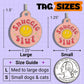 Funny Dog Tag & Pet ID Collar Charm - Snuggle Slut *Pink: Collar Charm (blank backside) / Small 1"