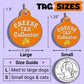 Cute Dog Charm & Pet ID Tag - Cheese Tax Collector: Collar Charm (blank backside) / Small 1"