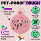 Cute Dog Collar Charm & Pet ID Accessory - Daddy's Girl: Collar Charm (blank backside) / Small 1"