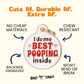 Funny Dog Tag Charm & Pet ID Tag - Best Pooping Inside: Small / Charm