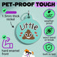 Funny Pet ID Tag & Dog Charm Accessory - Little Shit *Teal: Collar Charm (blank backside) / Small 1"