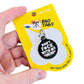 Funny Dog Charm & Pet ID Tag - Don't Fck with my Mom: Collar Charm (blank backside) / Small 1"