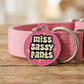 Funny Dog Charm & Pet ID Tag Accessory - Miss Sassy Pants: Collar Charm (blank backside) / Large 1.25"