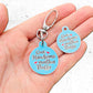 Cute Dog Charm & Pet ID Tag - One Handsome Mutha Fluffa: Collar Charm (blank backside) / Small 1"