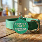 Funny Dog Charm & Pet ID Tag - I Identify as Adorable: Collar Charm (blank backside) / Large 1.25"