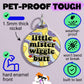 Cute Dog Charm & Pet ID Tag - Little Mister Wiggle Butt : Collar Charm (blank backside) / Large 1.25"