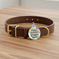 Cute Dog Charm & Pet ID Tag - Little Mister Wiggle Butt : Collar Charm (blank backside) / Large 1.25"