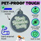 Cute Pet Tag & Dog Collar Charm - Adventure Buddy: Small / Collar Charm (blank backside)