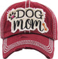DOG MOM WASHED VINTAGE BALLCAP: STN