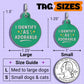 Funny Dog Charm & Pet ID Tag - I Identify as Adorable: Collar Charm (blank backside) / Large 1.25"