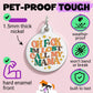 Funny Dog Charm & Pet ID Tag - F*ck I'm Lost Call Mama: Small / Collar Charm (Blank Backside)