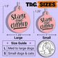 Funny Dog Tag & Pet ID Collar Charm - Stage 5 Clinger *Pink: Large / Charm (backside blank)