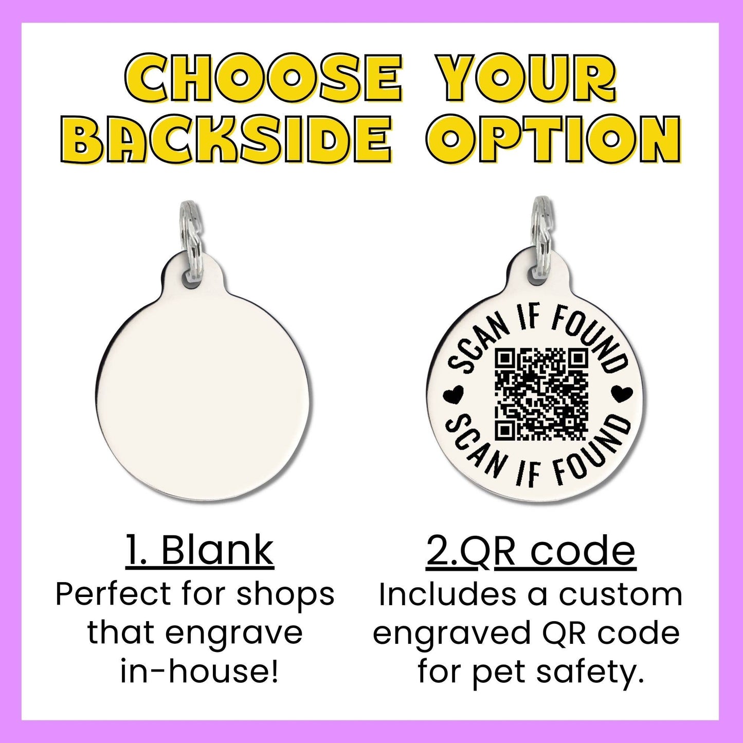 Cute Dog Collar Charm & Pet ID Accessory - Daddy's Girl: Collar Charm (blank backside) / Small 1"
