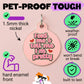Cute Pet ID Tag & Dog Collar Charm - Tell Me I'm Pretty: Collar Charm (blank backside) / Small 1"