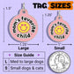 Cute Pet Accessory & Dog ID Tag - Mom's Fave Child *Pink: Small / Collar Charm (Blank Backside)
