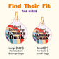Funny Dog Tag Charm & Pet ID Tag - I Chunky Dunk: Small / Charm