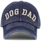Dog Dad Washed Vintage Ballcap: BLK