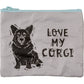 Love My Corgi Zipper Wallet