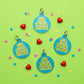 Funny Dog Charm & Pet ID Tag - Big Bark Small Wiener: Collar Charm (blank backside) / Small 1"