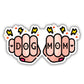 Tattoo Dog Mom Knuckles Vinyl Sticker  