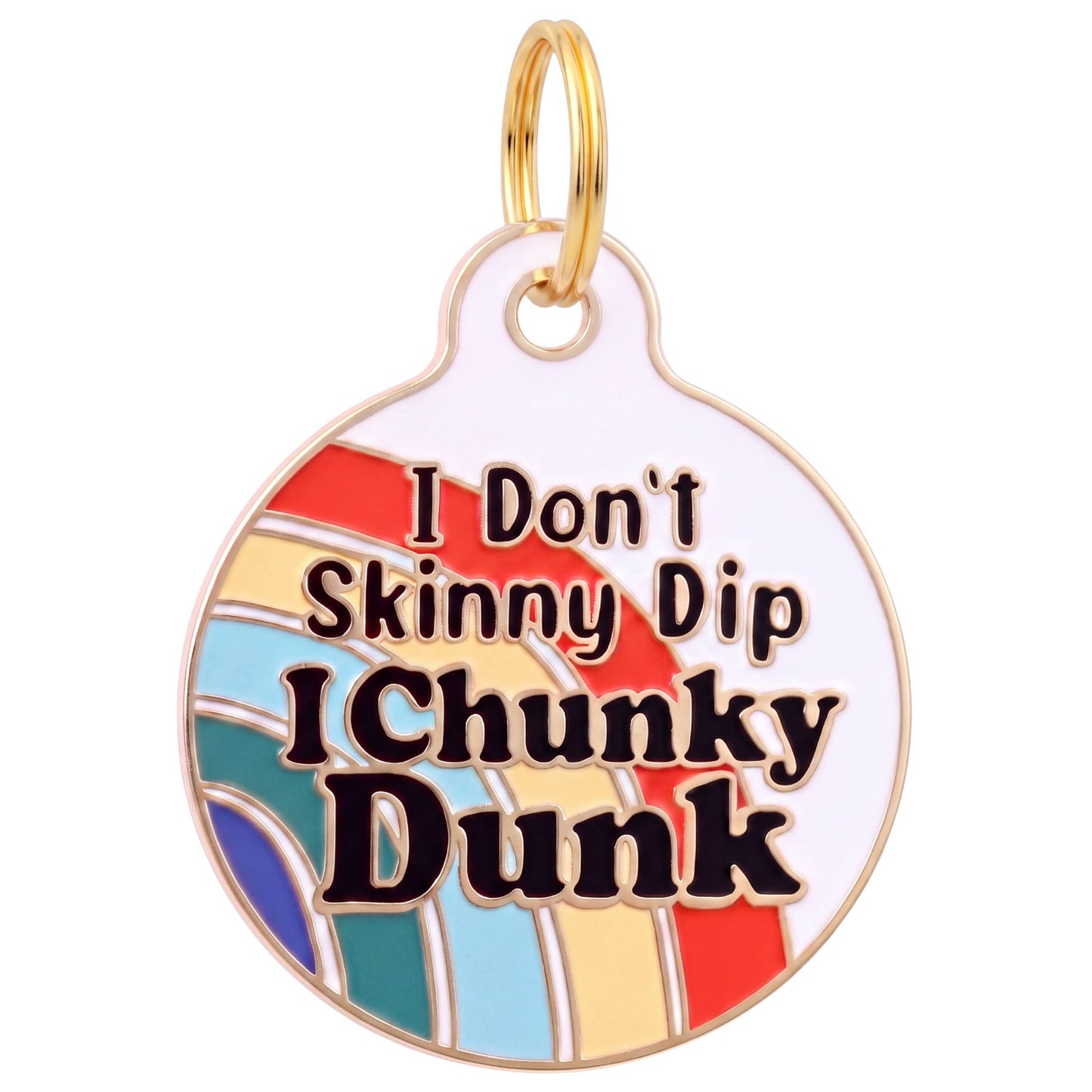 Funny Dog Tag Charm & Pet ID Tag - I Chunky Dunk: Small / Charm