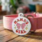 Cute Dog Charm & Pet ID Tag Accessory  - Mama's Girl: Collar Charm (blank backside) / Small 1"