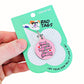 Cute Pet ID Tag & Dog Collar Charm - Tell Me I'm Pretty: Collar Charm (blank backside) / Small 1"