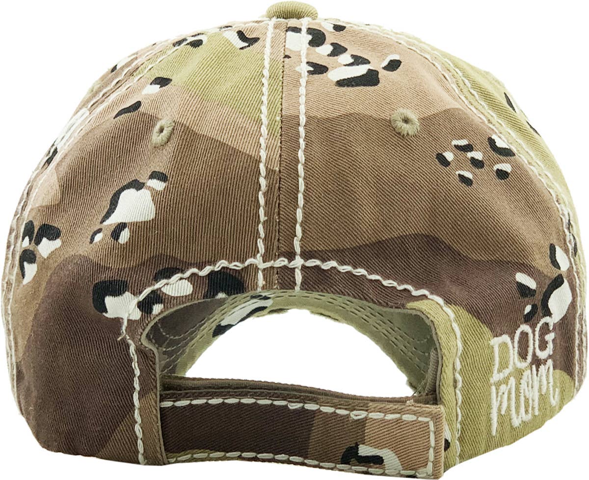 DOG MOM WASHED VINTAGE BALLCAP: STN