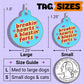Funny Dog Charm & Pet ID Tag - Breakin Hearts, Blastin Farts: Collar Charm (blank backside) / Small 1"