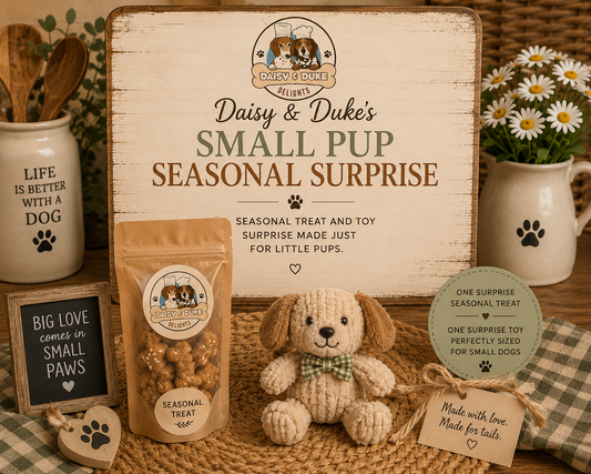 Daisy & Duke’s Small Pup Seasonal Surprise
