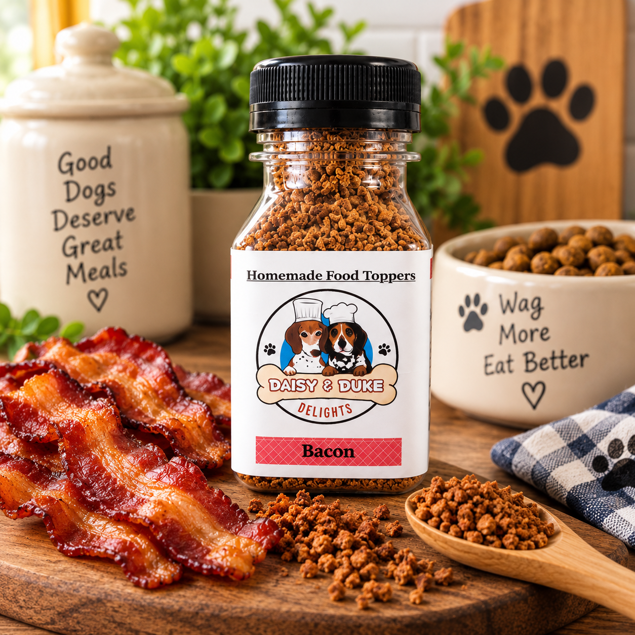 Bacon Homemade Food Topper