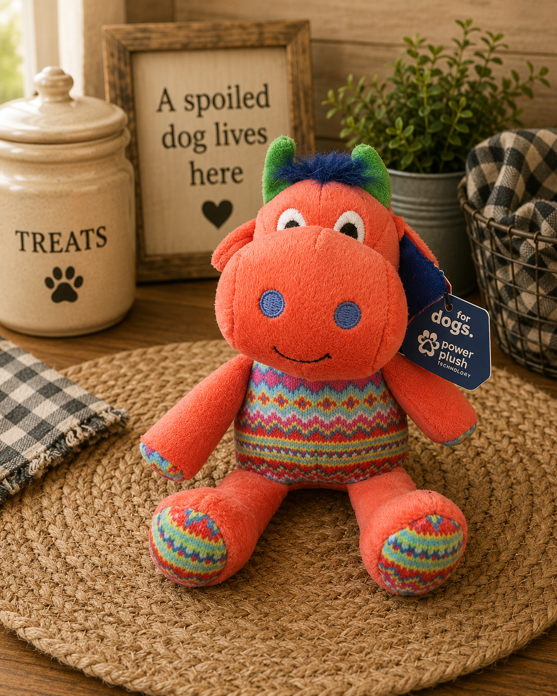 Cozy Dragon Plush Dog Toy