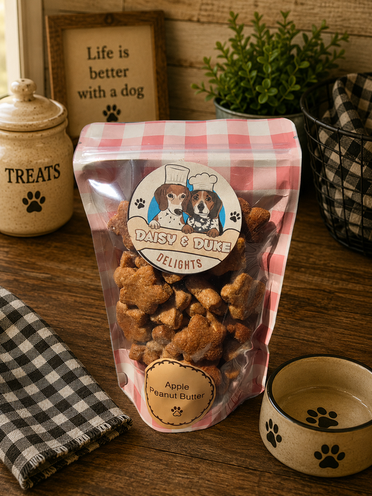 Apple Peanut Butter Dog Treats