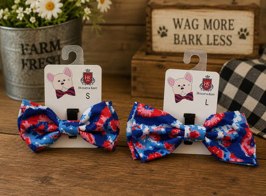 USA Pup Bow Tie Collar Accessory