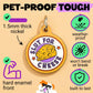Funny Pet Accessory & Dog Tag Charm - Slut for Cheese: Collar Charm (blank backside) / Small 1"