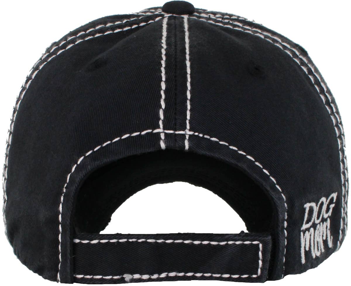 DOG MOM WASHED VINTAGE BALLCAP: STN